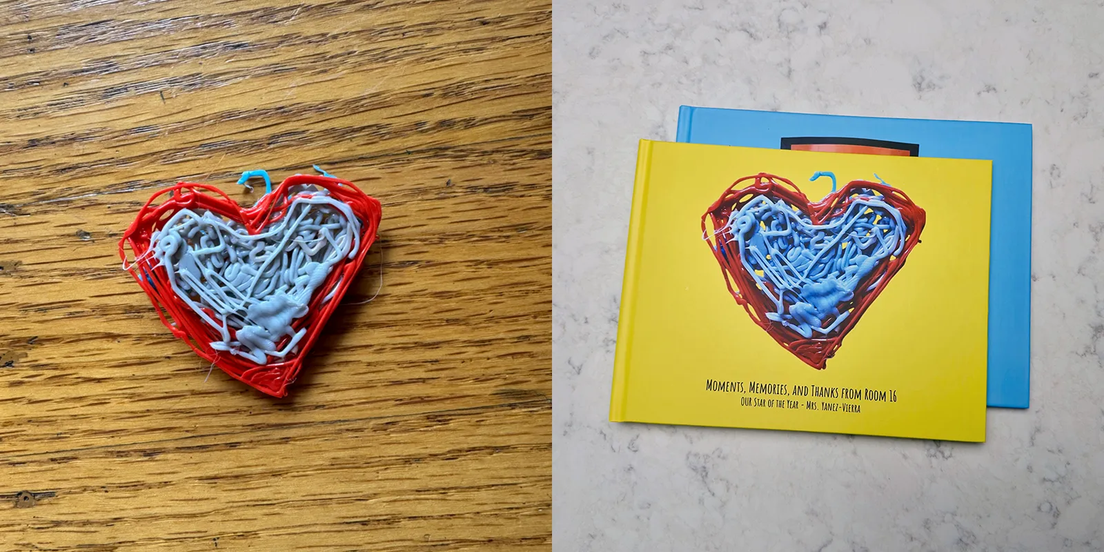 This heart — about the size of an AirPod case— was photographed on the floor by a window with an iPhone camera. Scribble Art automatically enhanced the image, removed the background, and turned it into a bold, gallery-worthy book cover.