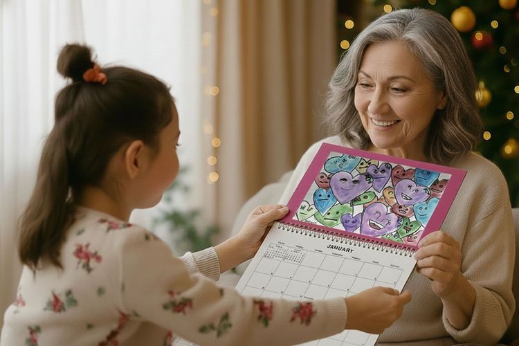 Their Scribble Art Calendar will be a memorable gift!