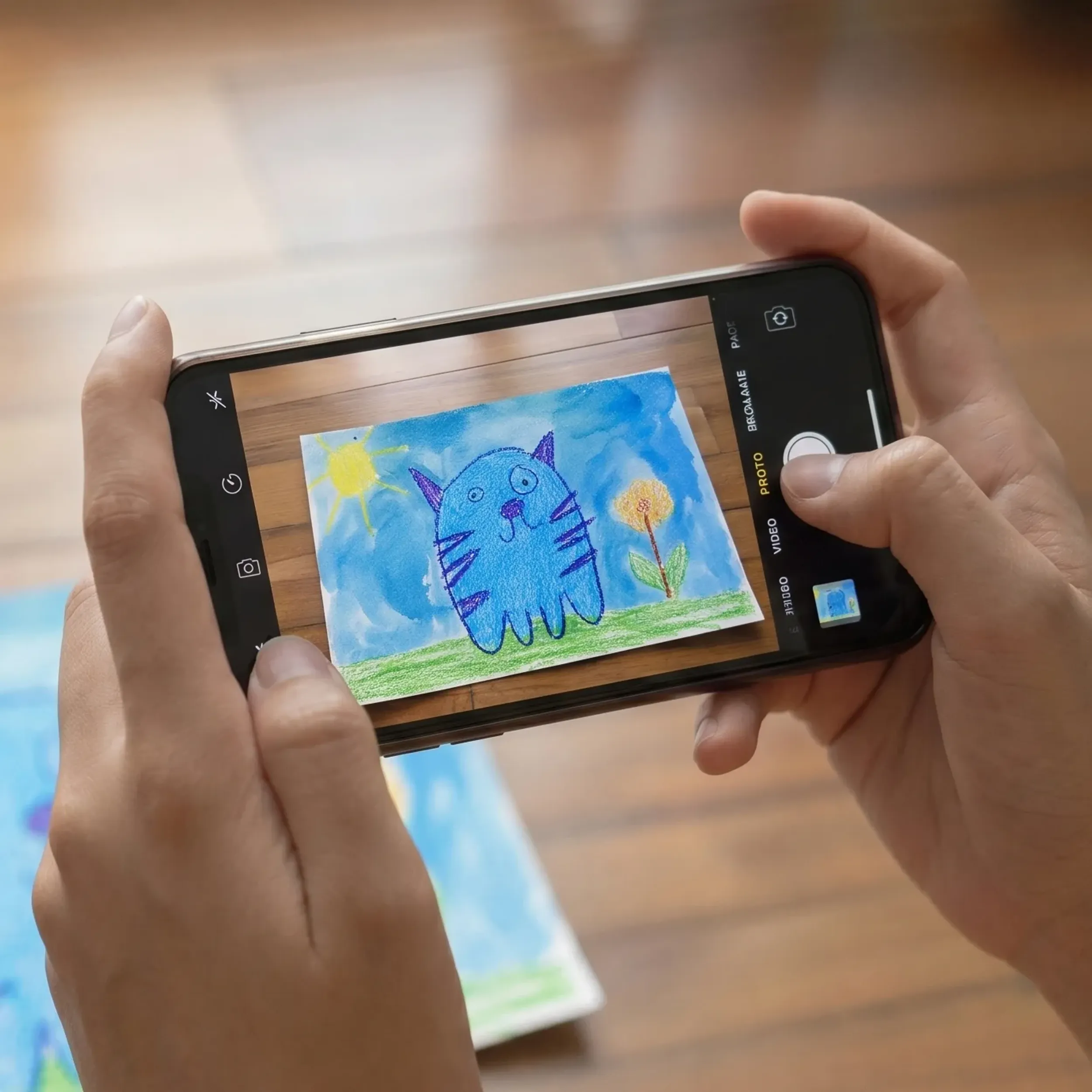 Scribble utilizes the power of your phone's camera to create amazing photo books.
